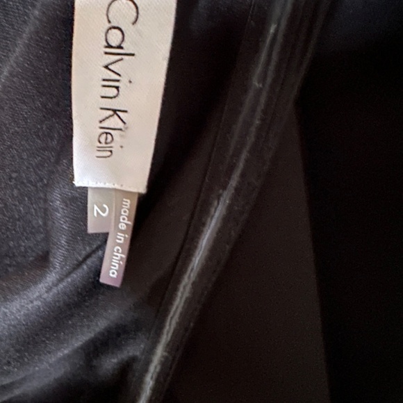 Calvin Klein Black One Shoulder Dress Size 2 - Picture 5 of 5